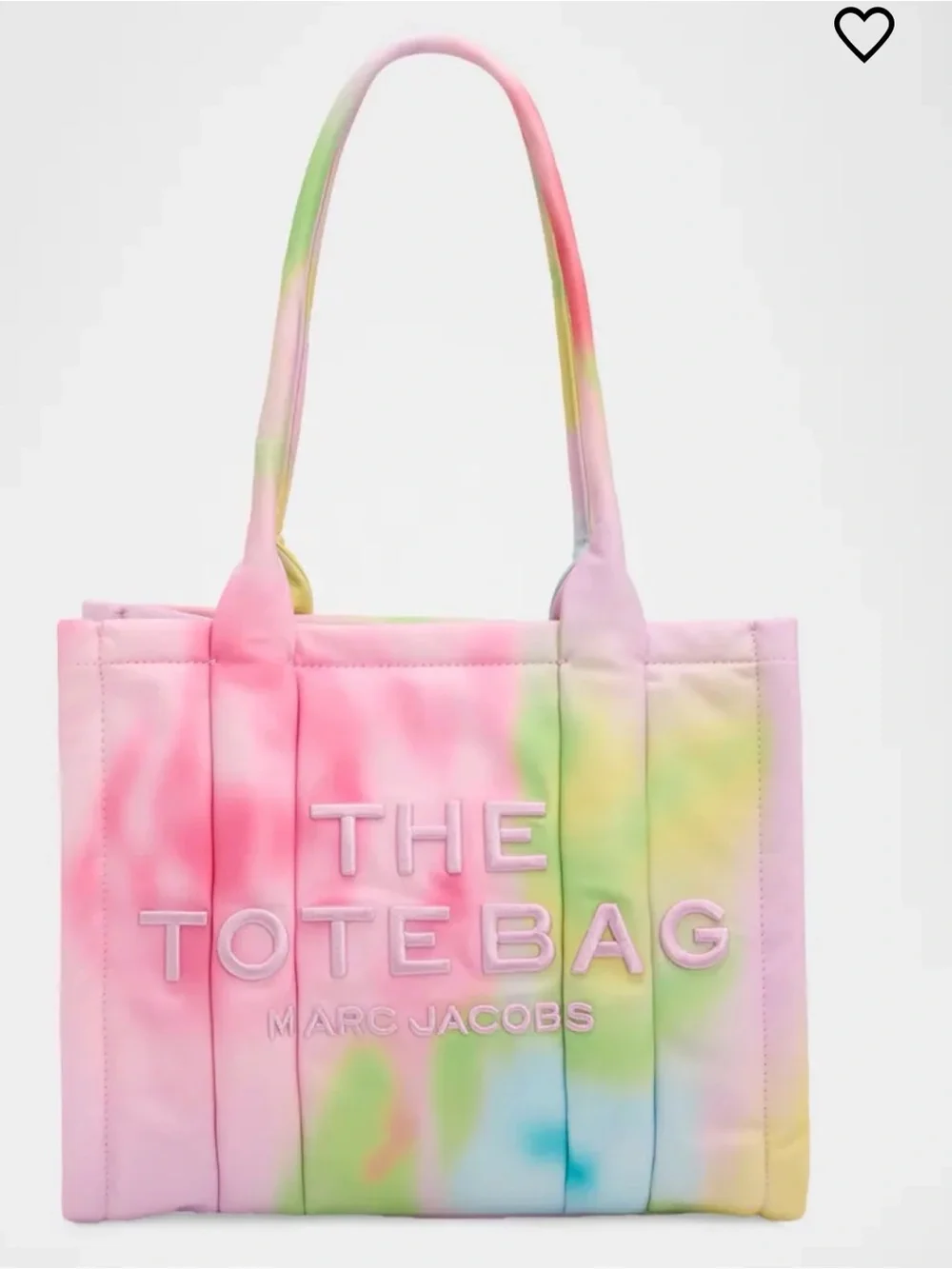 Marc Jacobs Pastel Tie-Dye Logo Tote in Pink, Green & Blue